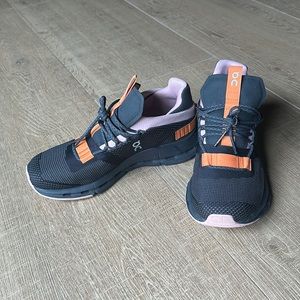 On Cloudnova Lightweight Sneaker Pink, Orange & Black. Size US W9